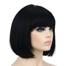 Short Bob Wigs, Straight Synthetic Hair Wigs for Women, Girls, Heat Resistant,