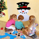 DIY Felt Christmas Tree Snowman with Ornaments Kids Toys Christmas Party De