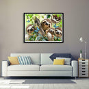 5D DIY Full Drill Diamond Painting Bradypod Family Cross Stitch Embroidery
