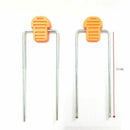 2pcs/pair Orange Color Auto Car Audio Video Stereo Radio Removal Tools Key