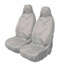 2pcs Universal Car Nylon Heavy Duty Waterproof Grey Front Seat Covers Prote X7A6