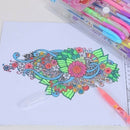 4x 60/100Color Fluorescence Neon Gel Pen Refills Coloring Drawing Craft Pen