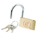 Brass Padlock Locker Long Shackle Suitcase Toolbox w/ Key 40mm