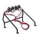 RC Parts Metal Roll Cage Bucket with 6 LED Lights for 1/10 Axial SCX10 RC4W