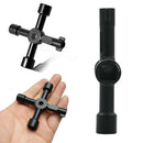 4-Way Utility Key Plumbing Radiator Bleed Gas Electric Meter Stop Cock Tap Metal