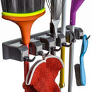 Broom Holder and Garden Tool Organizer for Rake or Mop Handles Up (Black) G7P4