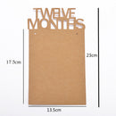 1-12 Months Baby 1st Birthday Photo Frame Shower Bunting Banner Party Decor DIY
