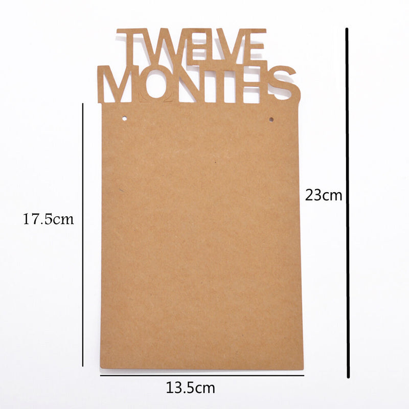 1-12 Months Baby 1st Birthday Photo Frame Shower Bunting Banner Party Decor DIY