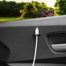 8Pcs Car Headphone USB Cables Clips Charger Line Holder Organizer Accessories