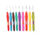 9pcs/set Crochet Hook Set Soft Handles Knitting Needles Yarn Sewing Alumin BX