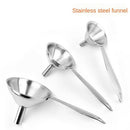 3-in-1 Kitchen Stainless Steel Funnels Oil Liquid Spices Powder Funnels S/M/L
