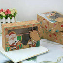 12 Christmas Candy Cookie Boxes Bakery Gift Boxes Cupcake Muffin Cake BoxesB Hn