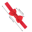 10pcs baby girls solid ribbon hair bow headbands big bow hair bands for toddle3C