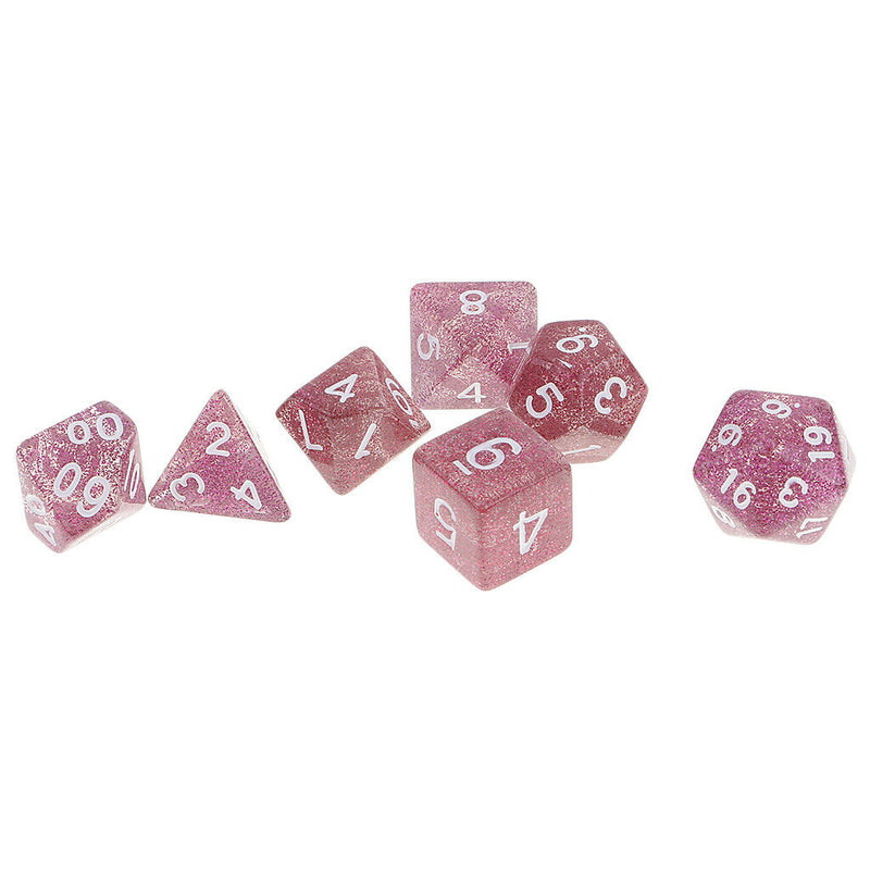 6X 7-Die Polyhedral Dice 16mm for  DND RPG Board Games