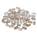 50pcs Crown Pattern Wooden Art Collection Craft for Handmade Home Decoration ME