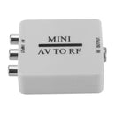 Mini RCA AV CVSB to RF Video Adapter Support RF 67.25/61.25MHz TV Switcher