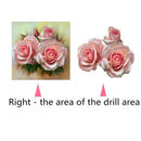 Round Drill 5D Diy Diamond Painting "Pink Rose" Embroidery Cross Stitch 5D