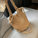 Weaving Hollow Paper Straw Bag Shoulder Bag Female Beach Bag, Girl Fashion