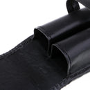 Waterproof Pencil Case Outdoor Portable Pens PU Leather Black