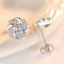 Women Girl Fashion Romantic Rhinestone Ear Stud Earrings Jewelry Decor Gift