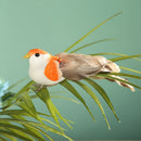 12pcs DIY Simulated Birds with Clip Artificial Colorful Feather Home Decor