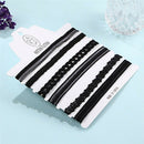 6X Women Elegant Charm Necklace Set Lace Hollow Black Clavicle Choker Jewelry Nw