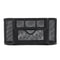 Multifunctional 9 Components Table Metal Desktop Storage Box (Black) J8N7