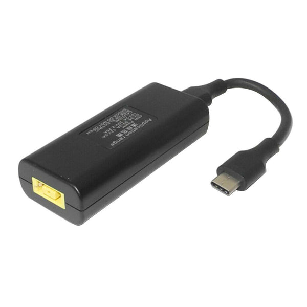 2x Portable USB Female To USB Type C Converter For Lenovo Laptop Charger 65W