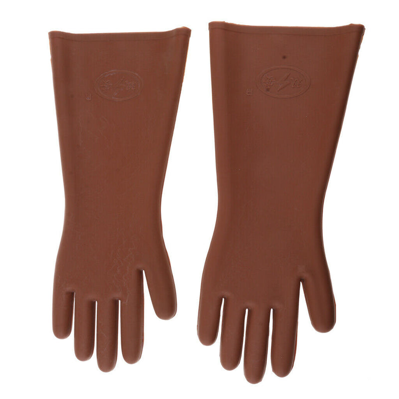 1 Pair Rubber Electric Safety Gloves, Free Size