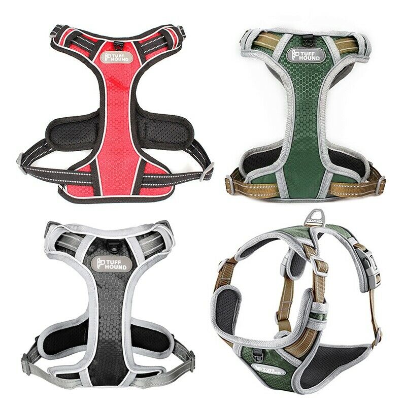 Tuff Hound Medium And Large Dog Collar Anti-Rush Chest Back Comfortable Bre