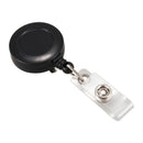 1 pcs Badge Holder Retractable Reel YOYO Clip Snap Button ID Card Key Black V2C1