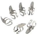 6Pcs Finger Picks Stainless Steel Metal Banjo Ukulele Guitar Picks