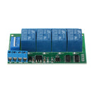 4CH 12V Modbus PC RTU UART RS485 Relay Board for PLC Lamp LED PTZ Camera Control