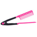 Fashion V Type Hair Straightener Comb DIY Salon Hairdressing Styling Tool