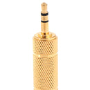 1Pc 3.5mm Male to 6.5mm Female Headphone Jack Adapter Plug Stereo Au JR