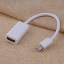White Mini USB Display Fit Macbook Pro Air Thunderbolt DP to HDMI Adapter Cable