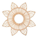 Flower Rattan Frame Mirror Decor Photo Wall Frames Wood Art Deco Frame, VintI5N9