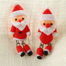 Christmas Santa Claus Earrings Handmade Polymer Clay Ear Stud Earrings Jewelry3C