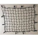 Black Latex Bungee Cargo Net Strech Luggage Netting and 12 Adjustable Plastic