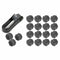 20pcs Car Wheel Nut Bolt Center Cover Gray 17mm Caps + 1x Clip for VW Audi EVU