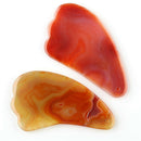 Natural Agate Carnelian Guasha Board Body And Face SPA Massage Tools Acupuncture