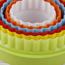 6Pcs Round/Flower Shaped Dough Cutting Tool Kitchen Gadgets Dumplings Cutt&+