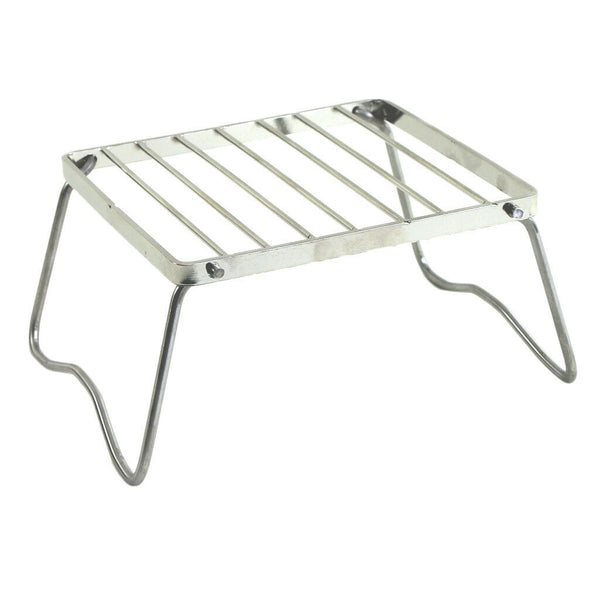 Stainless Steel Foldable Cooking Pot Stove Burner Support Stand Rack Picnic BBQ