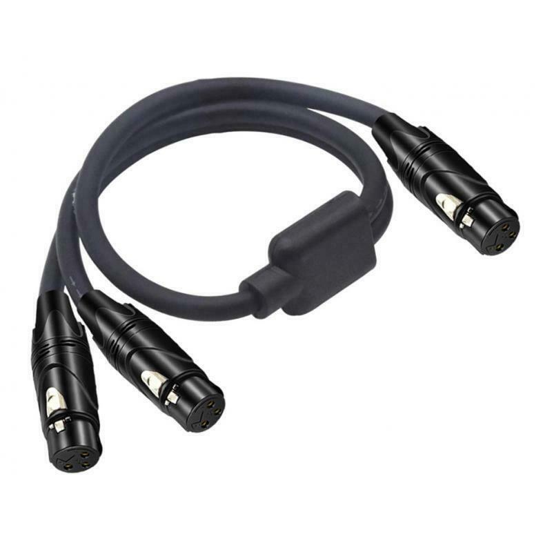 Female XLR Cable 3 Pin XLR To 2 Female Sockets Adapter Adapter Cable Adapter