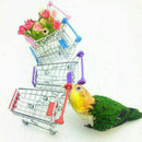 HOT Parrot Bird Toys Supermarket Shopping Cart Intelligence G2A6 Growth Gro X5P6