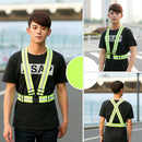 Multi Adjustable Outdoor Safety Visibility Reflective Vest Gear Stripes A