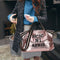 Letters Sequin Crossbody Shopping Bags Women Large Shoulder Handbag (Pink)