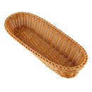 Braided Storage Basket Bread Basket Wicker Rattan Bread Basket, Fruit Servi J8W9