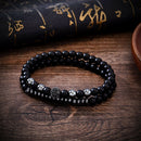 2Pcs 8mm Bracelet Elastic Natural Stone Yoga Beads Bracelet For Men Women