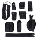 Black Buckle  Belt Protector Belt with 9 Safety Pockets for Police Easy to Put